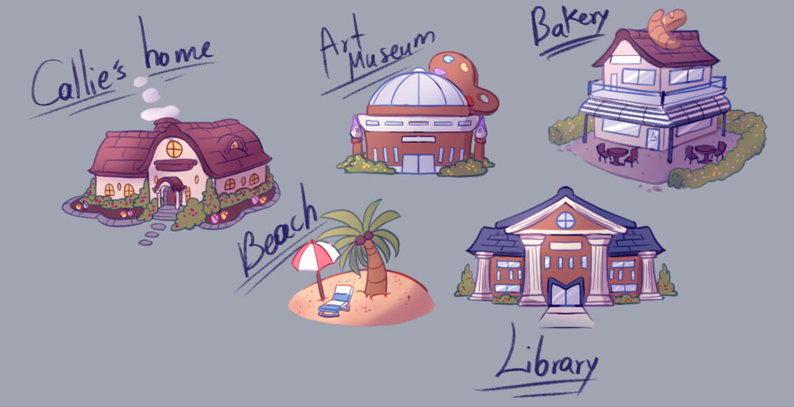 Callie's Map locations